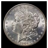 1904-p Morgan Dollar $1 Grades ms63+