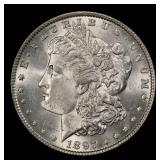1897-p Morgan Dollar $1 Grades ms62+