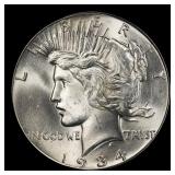 1934-p Peace Dollar $1 Grades ms64