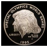 1995-p Special Olympics Proof Modern Commem Dollar