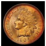 1905 Indian Cent Near Top Pop! 1c ms66 rd SEGS
