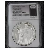 NGC NGC 2016 Star Wars Classic Darth Vader 1oz Sil