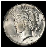 1927-p Peace Dollar Near Top Pop $1 ms65 SEGS