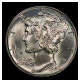 1942-p Mercury Dime Near Top Pop! 10c ms68 FSB SEG