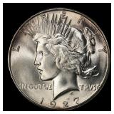 1927-s Peace Dollar Near Top Pop $1 ms65 SEGS