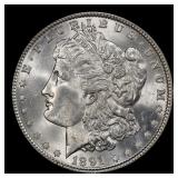 1891-p Morgan Dollar $1 ms64+ SEGS