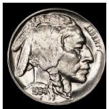 1934-d Buffalo Nickel Near Top Pop 5c ms66 SEGS