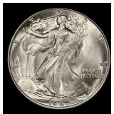 1947-p Walking Liberty Half Dollar 50c ms66+ SEGS