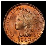 1900 Indian Cent Near Top Pop! 1c ms66+ rd SEGS
