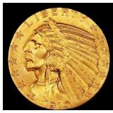 1910-d Gold Indian Half Eagle $5 ms66 USCG