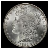 1884-p Morgan Dollar $1 Grades ms66