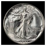 1941-s Walking Liberty Half Dollar 50c Grades ms65