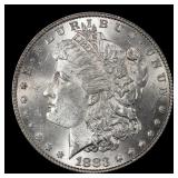 1883-p Morgan Dollar $1 Grades ms63