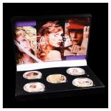 5 Coin Taylor Swift Gold Plated Round Collection