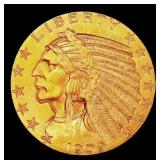 1909-p Gold Indian Half Eagle Near Top Pop! $5 ms6