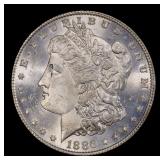 1886-p Morgan Dollar $1 Grades ms64+