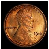 1913-p Lincoln Cent 1c ms66 rd SEGS