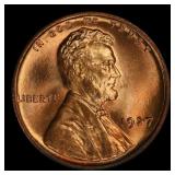 1927-p Lincoln Cent 1c ms66+ rd SEGS