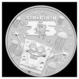 2024 Tuvalu $1 Spongebob Squarepants 25th Anniv. C