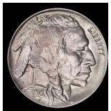 1918-p Buffalo Nickel 5c ms65+ SEGS