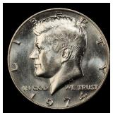 1974-p Kennedy Half Dollar Near Top Pop 50c ms67 S