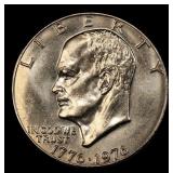 1976-p Ty 1 Eisenhower Dollar Near Top Pop $1 ms65