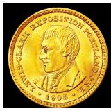 1905 Lewis & Clark Gold Commem Dollar Near Top Pop