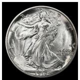 1916-d Walking Liberty Half Dollar 50c ms66 SEGS