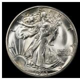 1943-s Walking Liberty Half Dollar 50c Grades ms66