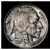 1935-p Buffalo Nickel Near Top Pop 5c ms67+ SEGS