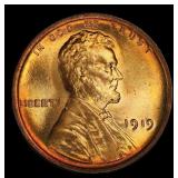 1919-p Lincoln Cent 1c Grades ms66 rd