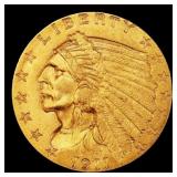 1911-p Gold Indian Quarter Eagle TOP POP! $2 1/2 m