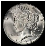 1935-p Peace Dollar $1 ms65+ SEGS
