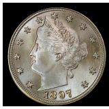 1897 Liberty Nickel 5c ms67 SEGS