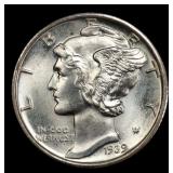 1939-d Mercury Dime Near Top Pop! 10c ms68+ FSB SE