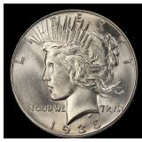 1935-p Peace Dollar $1 Grades ms65