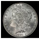 1881-p Morgan Dollar $1 ms66 SEGS