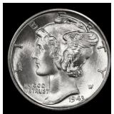 1943-d Mercury Dime Near Top Pop! 10c ms68 FSB SEG