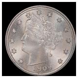 1909 Liberty Nickel 5c Grades ms65