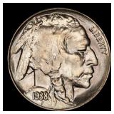 1938-d/d Buffalo Nickel Near Top Pop 5c ms67 SEGS