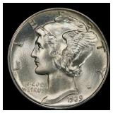 1939-p Mercury Dime Near Top Pop! 10c ms68 SEGS