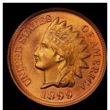 1899 Indian Cent . 1c ms66+ rd SEGS