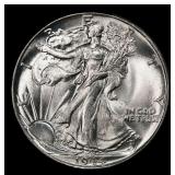 1944-p Walking Liberty Half Dollar Near Top Pop 50