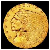 1926-p Gold Indian Quarter Eagle TOP POP! $2 1/2 m