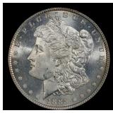 1885-p Morgan Dollar $1 Grades ms63