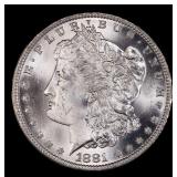 1881-o Morgan Dollar $1 Grades ms63+
