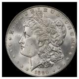 1890-p Morgan Dollar $1 Grades ms63