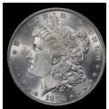 1880-p Morgan Dollar $1 Grades ms65