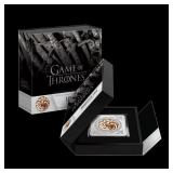 2022 Game OF Thrones Targaryen Sigil 1 oz .999 Sil