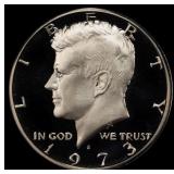 1973-s Proof Kennedy Half Dollar 50c pr70 dcam SEG